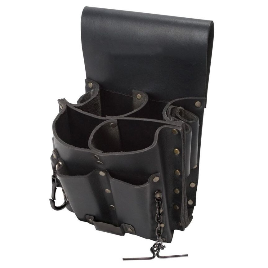 Klein white shop leather tool pouch